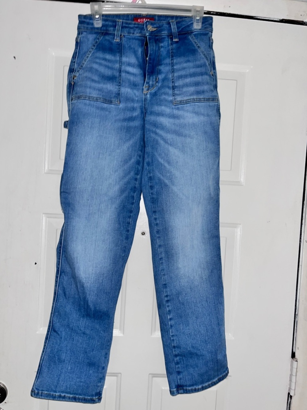 GUESS Blue Denim Carpenter Jeans rare vintage 90s painters jeans like new 26w hi